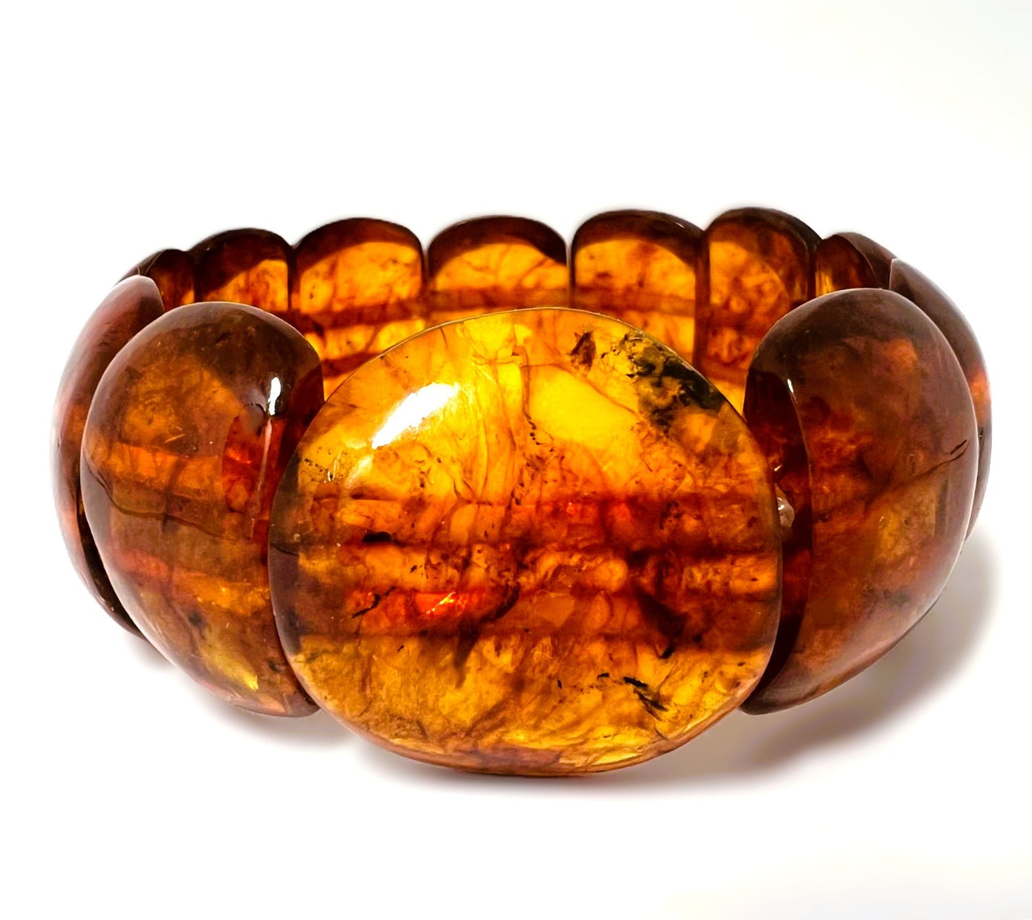 Großes Vintage Bernsteinarmband