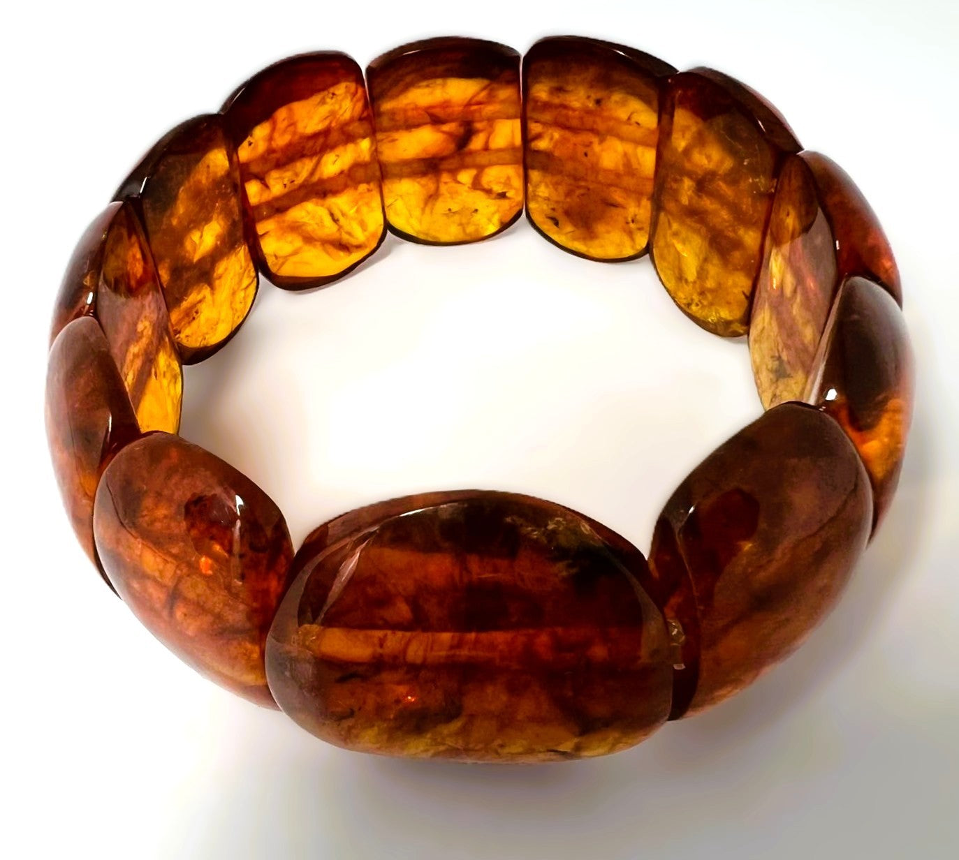 Großes Vintage Bernsteinarmband