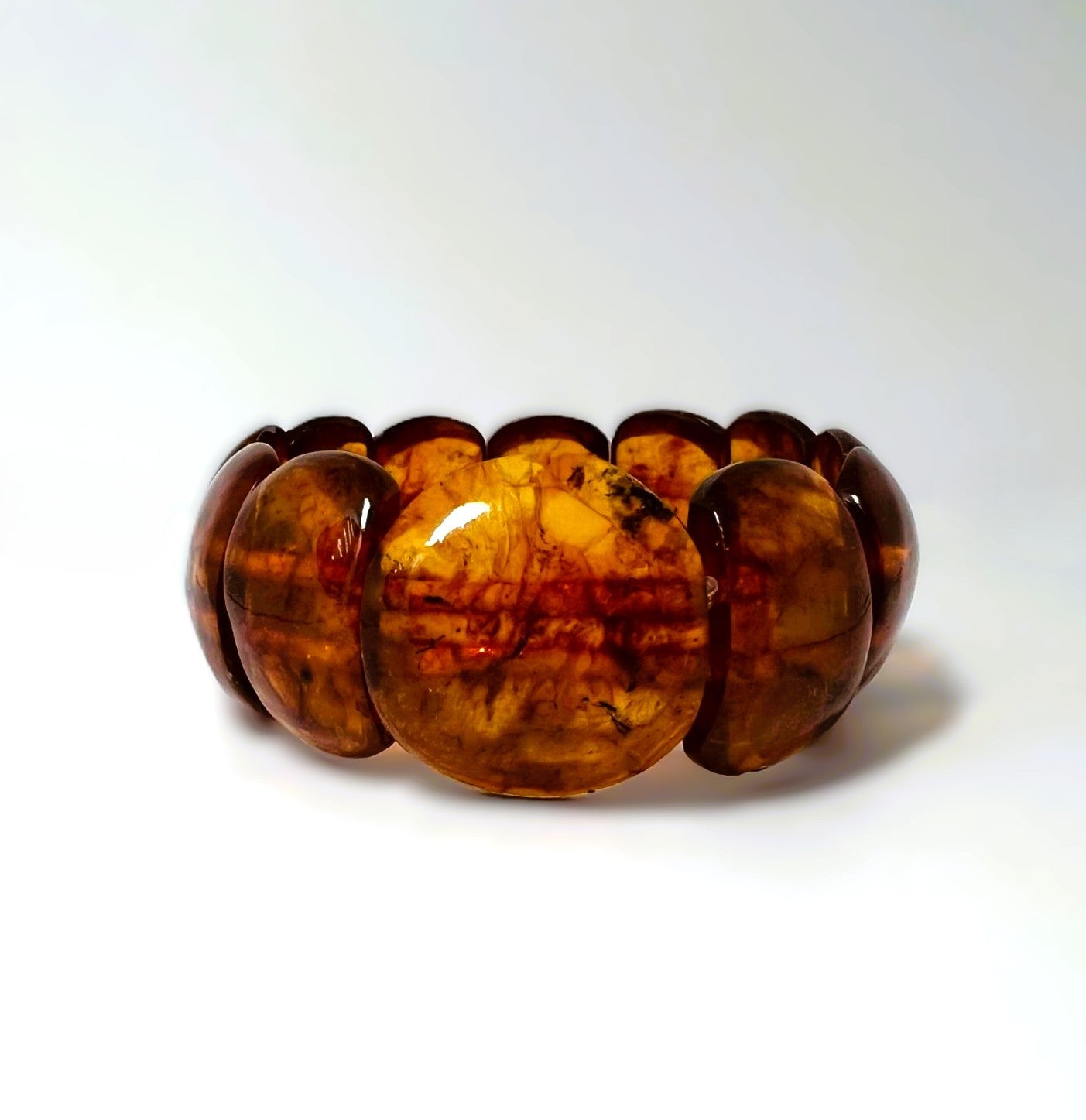 Großes Vintage Bernsteinarmband