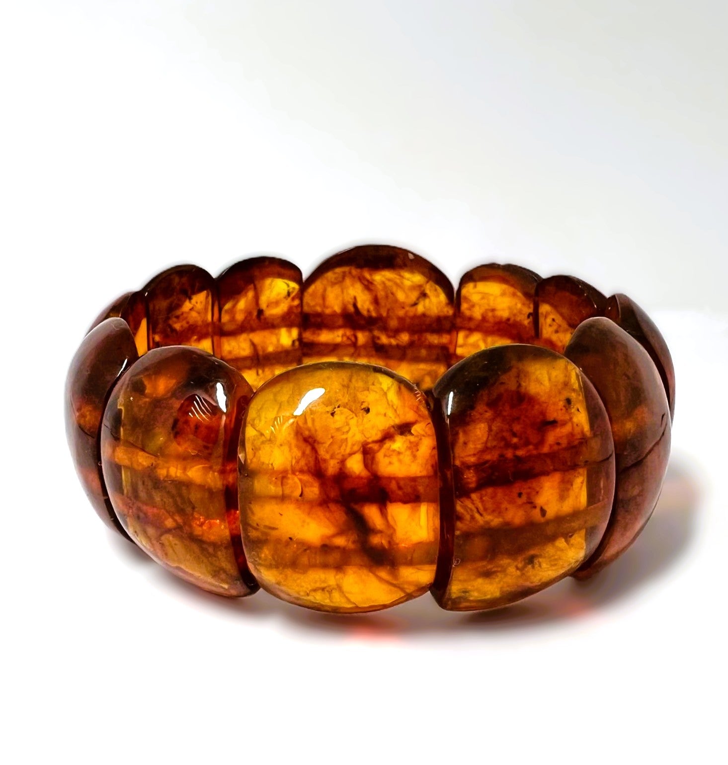 Großes Vintage Bernsteinarmband