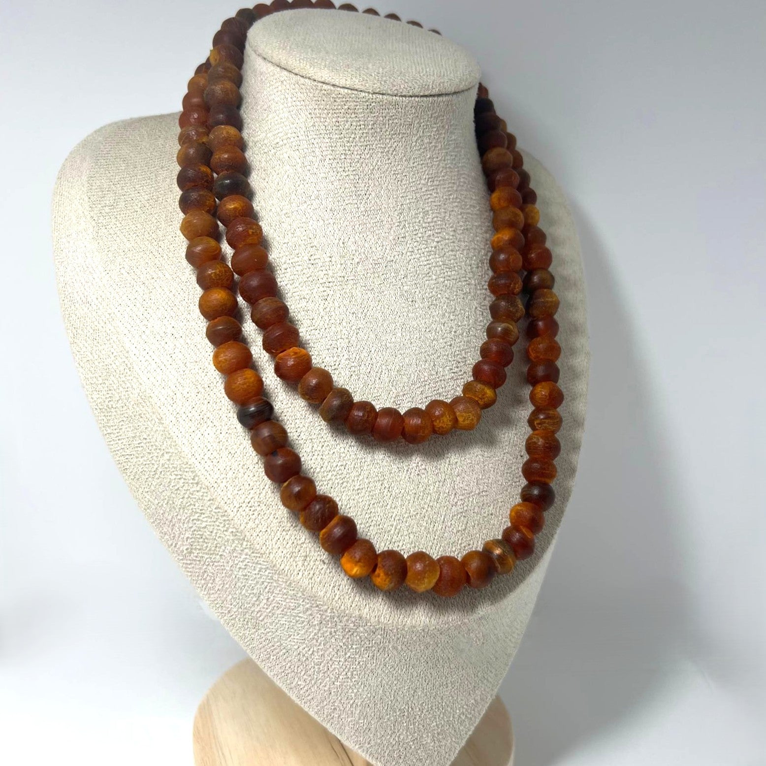 Antike Butterscotch-Bernsteinkette 