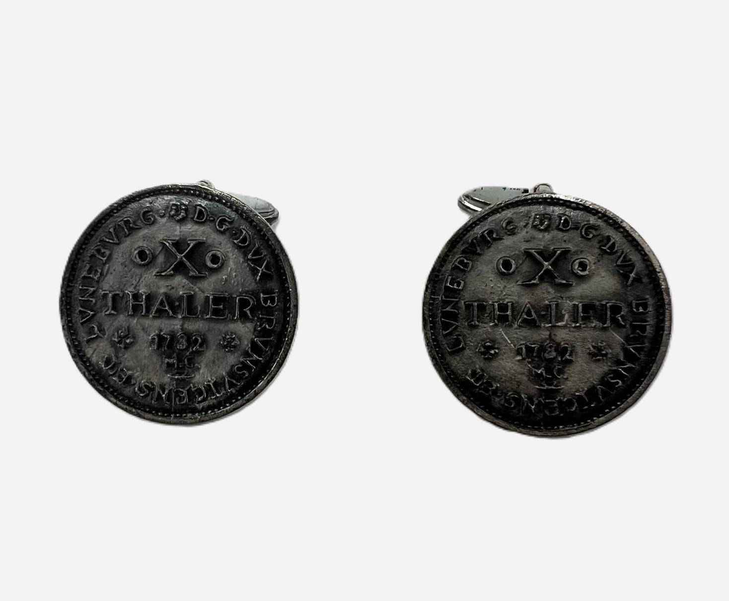  Manschettenknöpfe mit 1782 Thaler-Münzmotiv