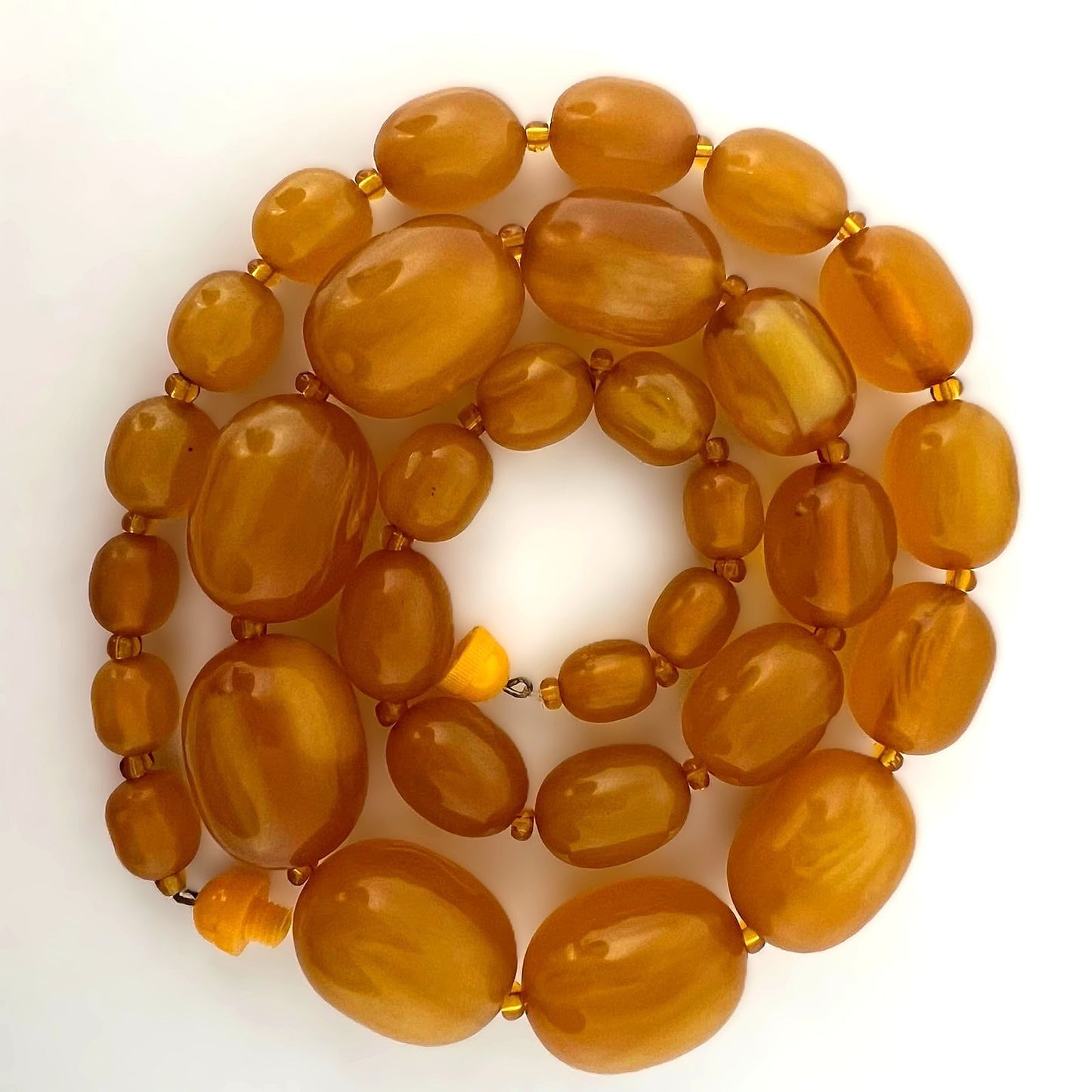 Antike Butterscotch Bakelit Kette