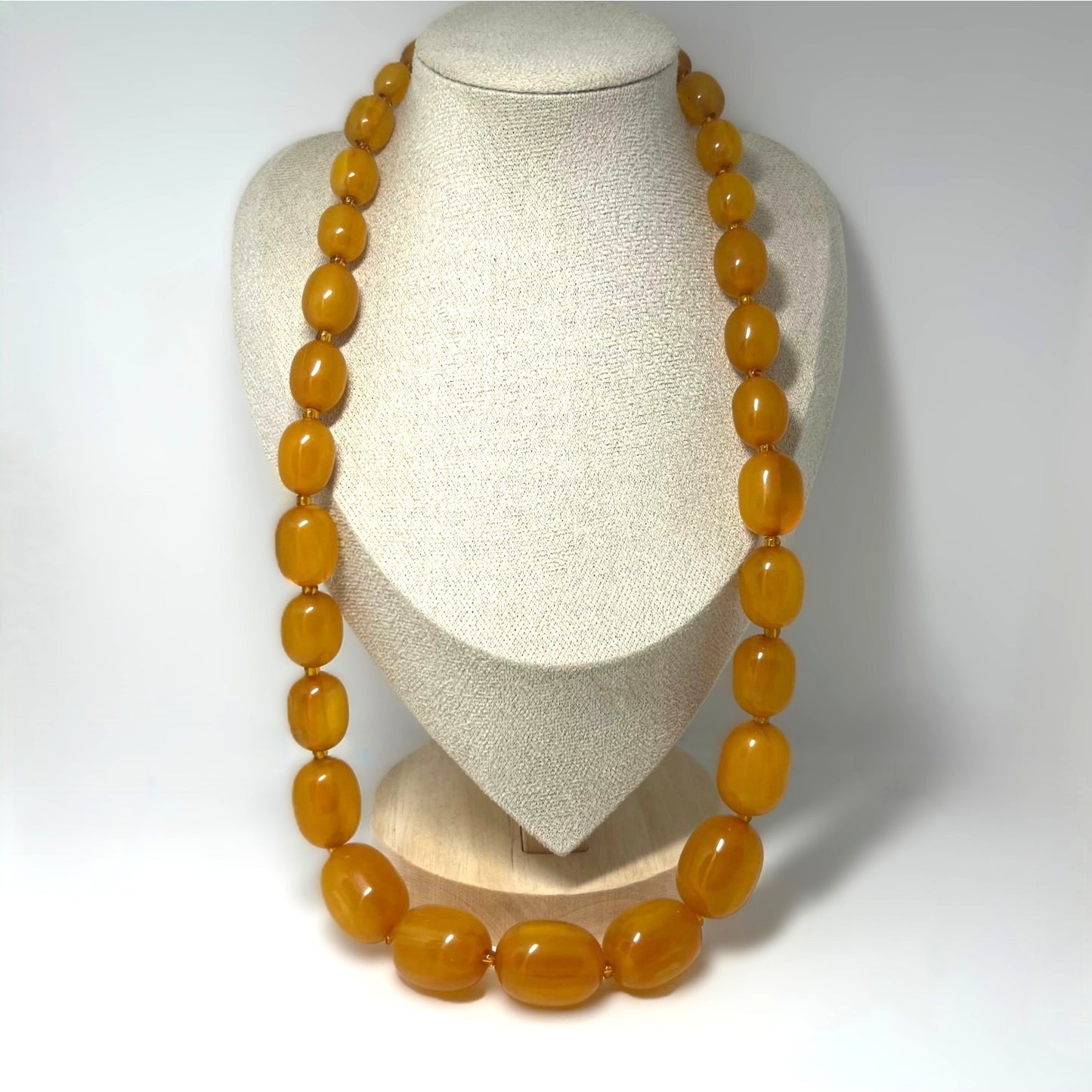 Antike Butterscotch Bakelit Kette