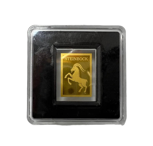 Steinbock Goldplättchen Feingold 999