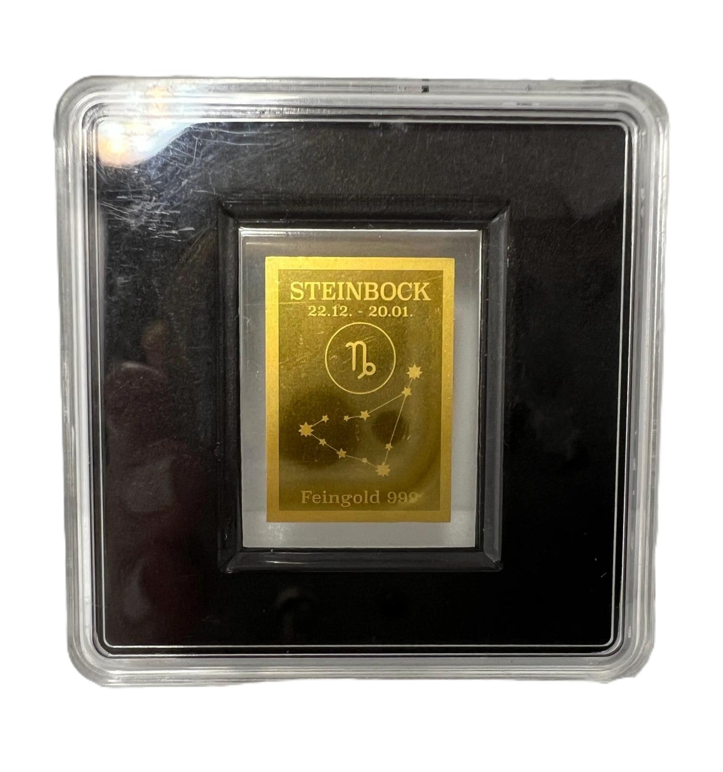 Steinbock Goldplättchen Feingold 999