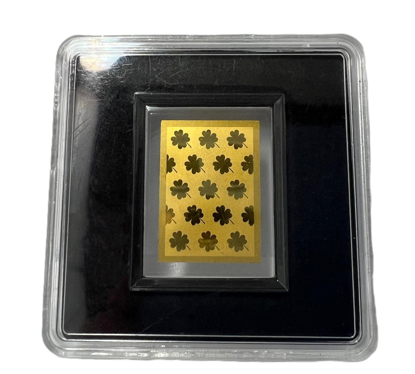 Glücksklee Goldplättchen Feingold 999