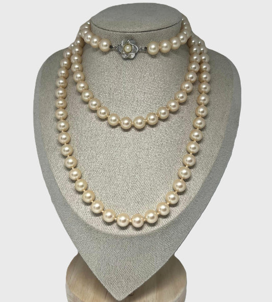 Lange Vintage Perlenkette