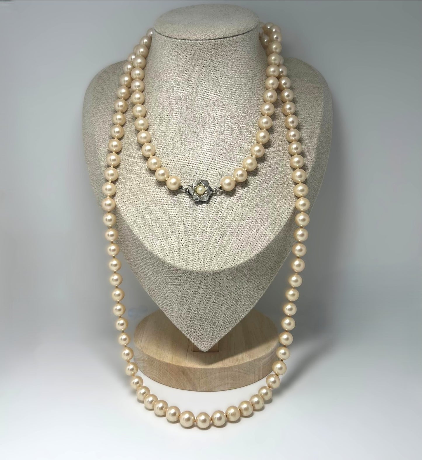 Lange Vintage Perlenkette