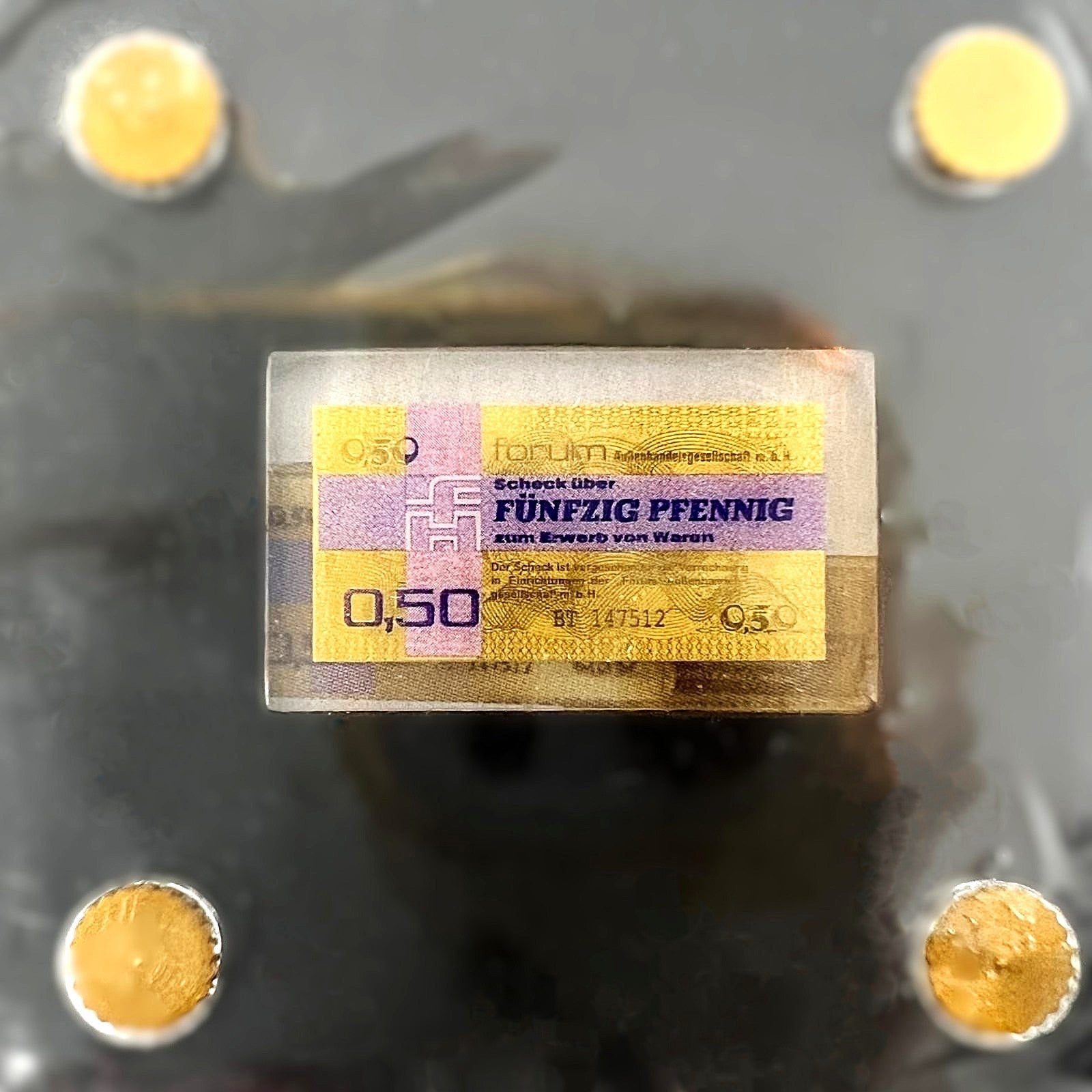 50 Pfennig Goldbarren 