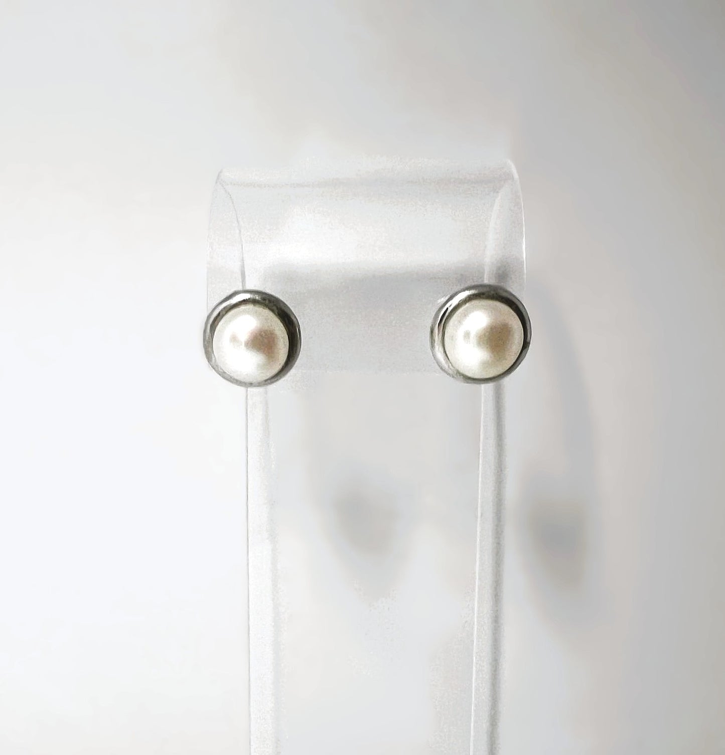 925 Silber Perlen Ohrstecker 