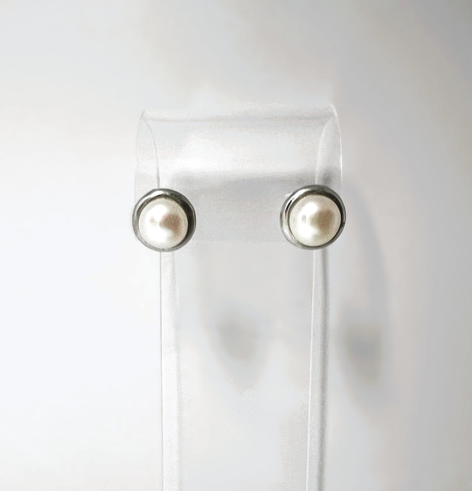 925 Silber Perlen Ohrstecker 