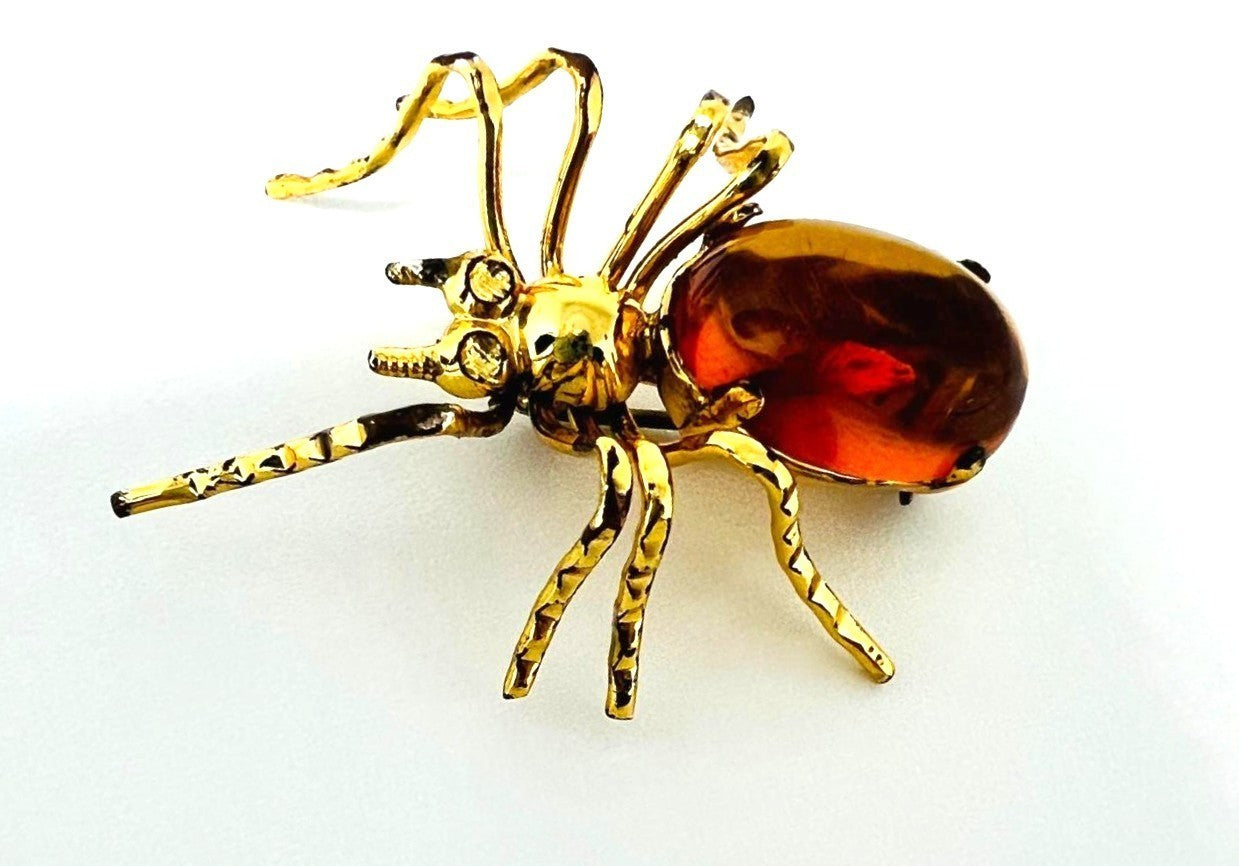 Vintage Bernstein-Brosche Spinne
