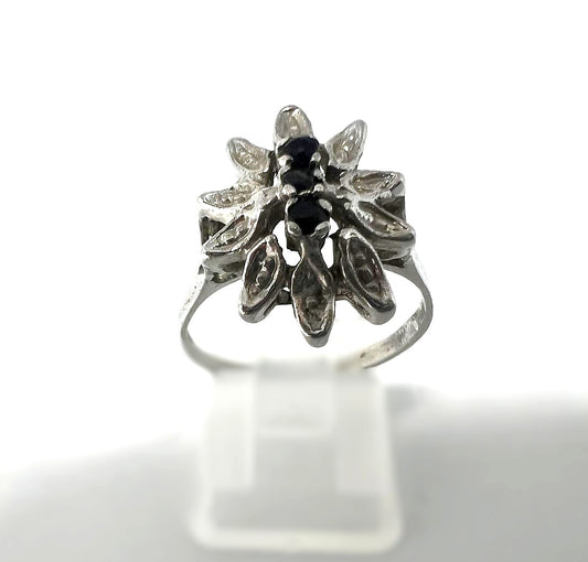 Art-Deco-Ring aus 835er Silber