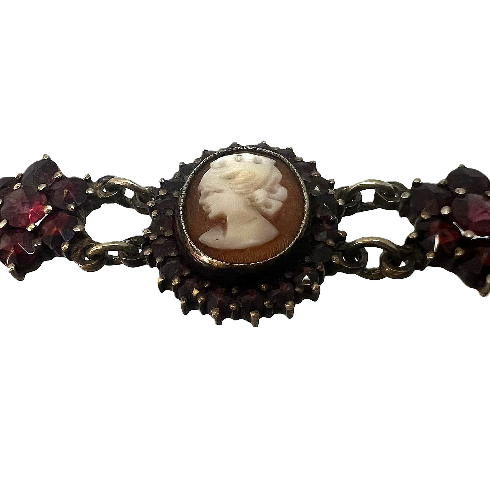 Antikes Granat-Kamee-Armband 