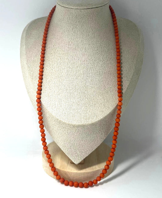 Antike Art-Deco Korallenkette