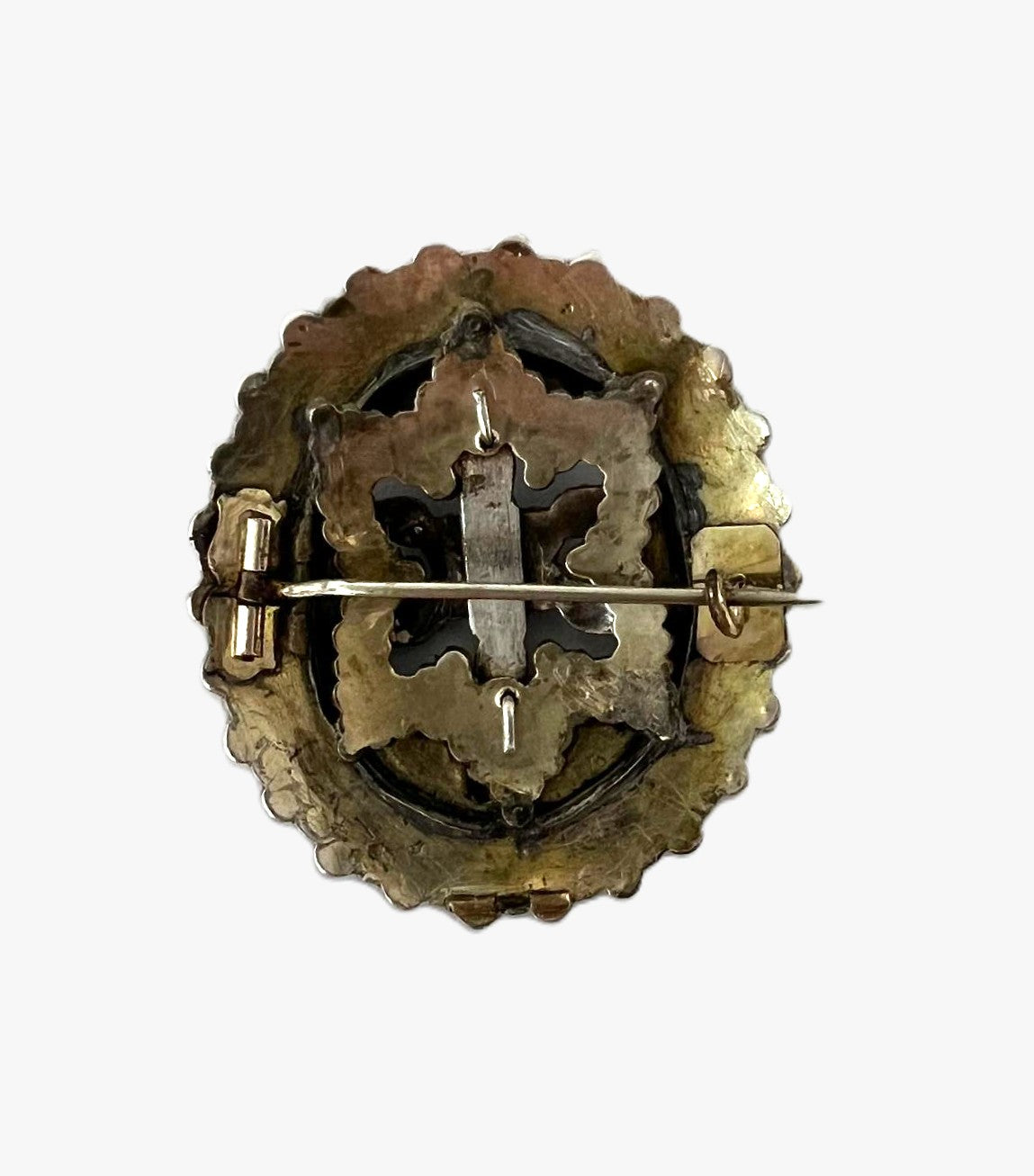 Antike böhmische Granatbrosche