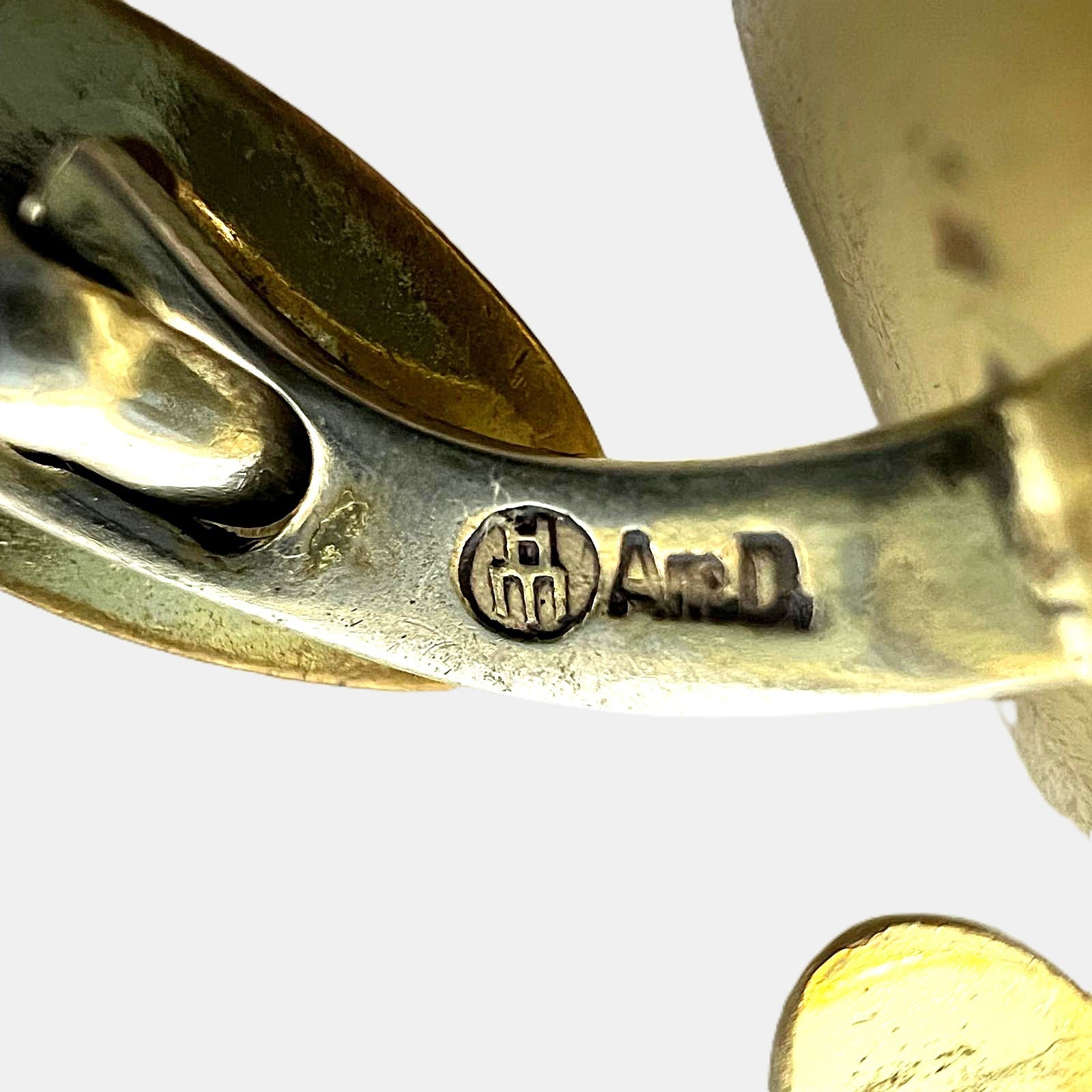 Art Deco Perlmutt-Manschettenknöpfe