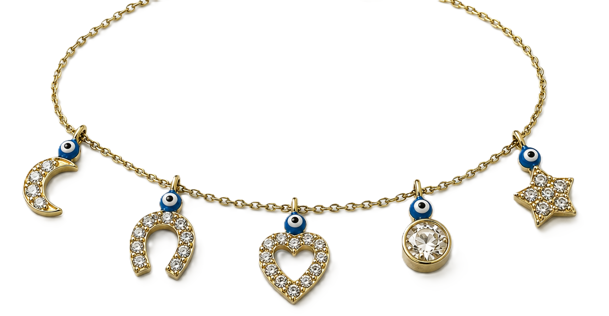 585 Gold Charm-Armband
