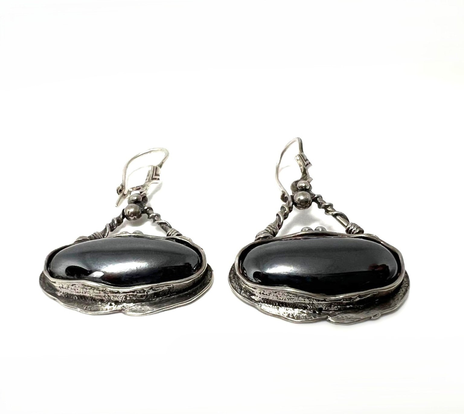 925 Silber Hämatit Ohrhänger