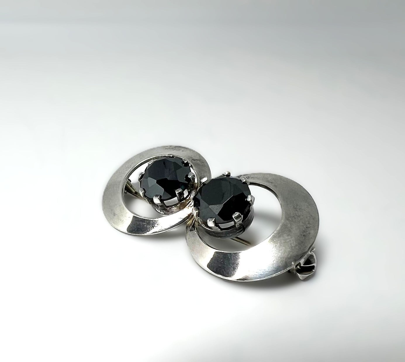  Silber Hämatit-Brosche
