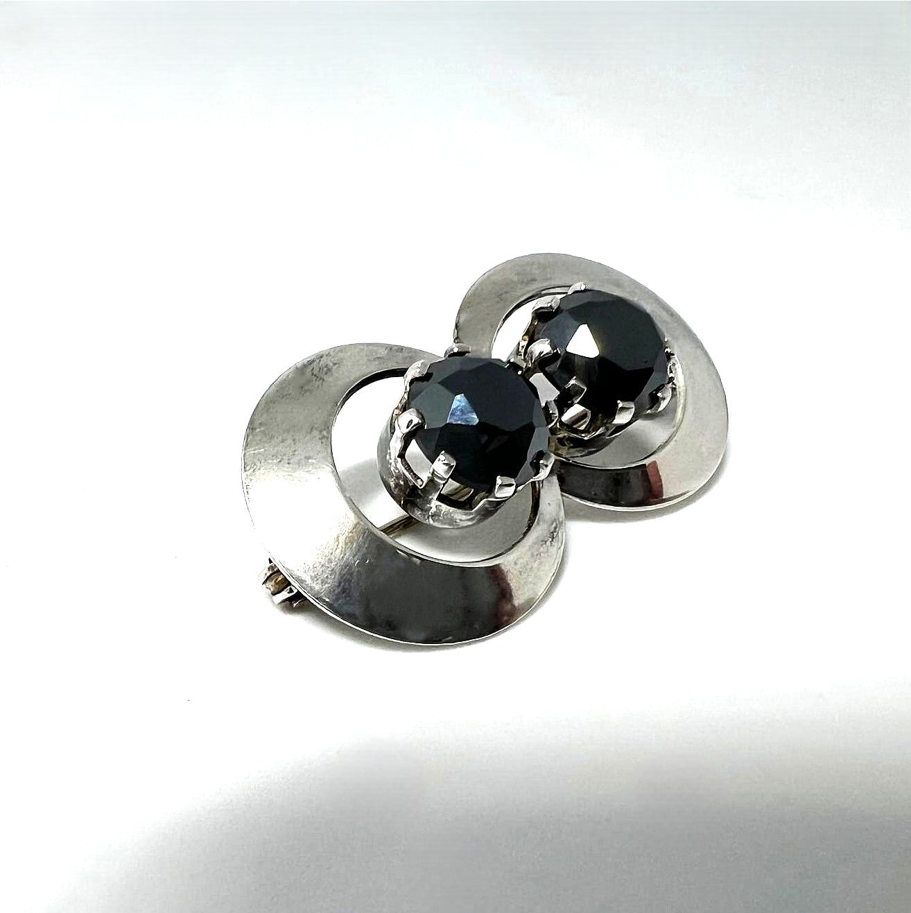 Silber Hämatit-Brosche