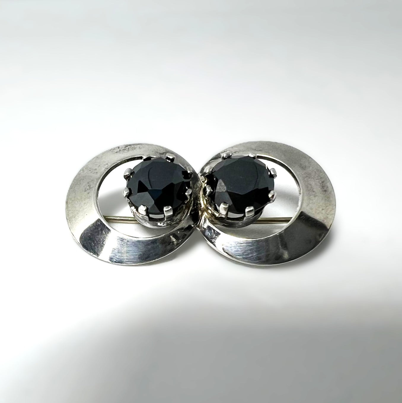  Silber Hämatit-Brosche