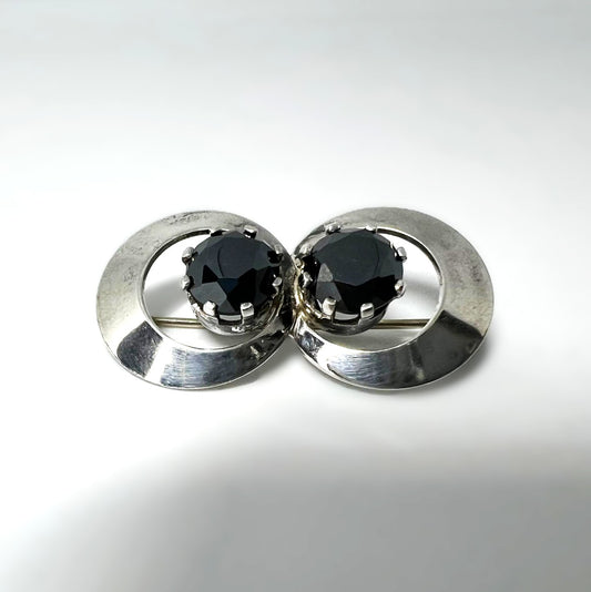  Silber Hämatit-Brosche