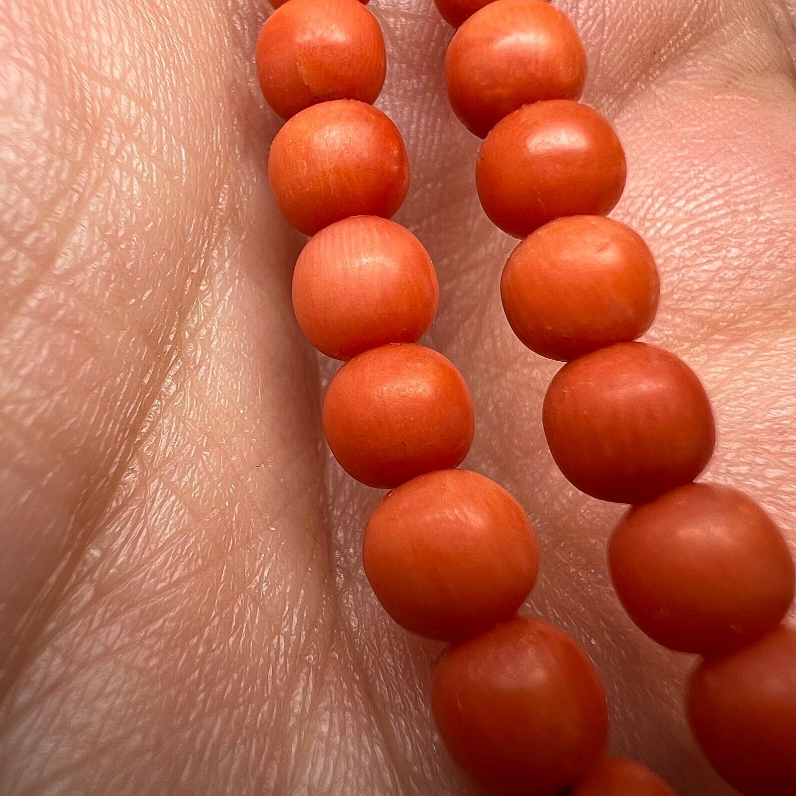 Vintage italienische Korallenkette