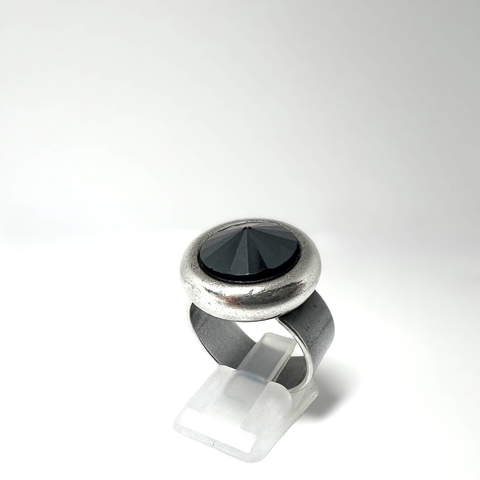 Vintage Silber Hämatit Designer-Ring