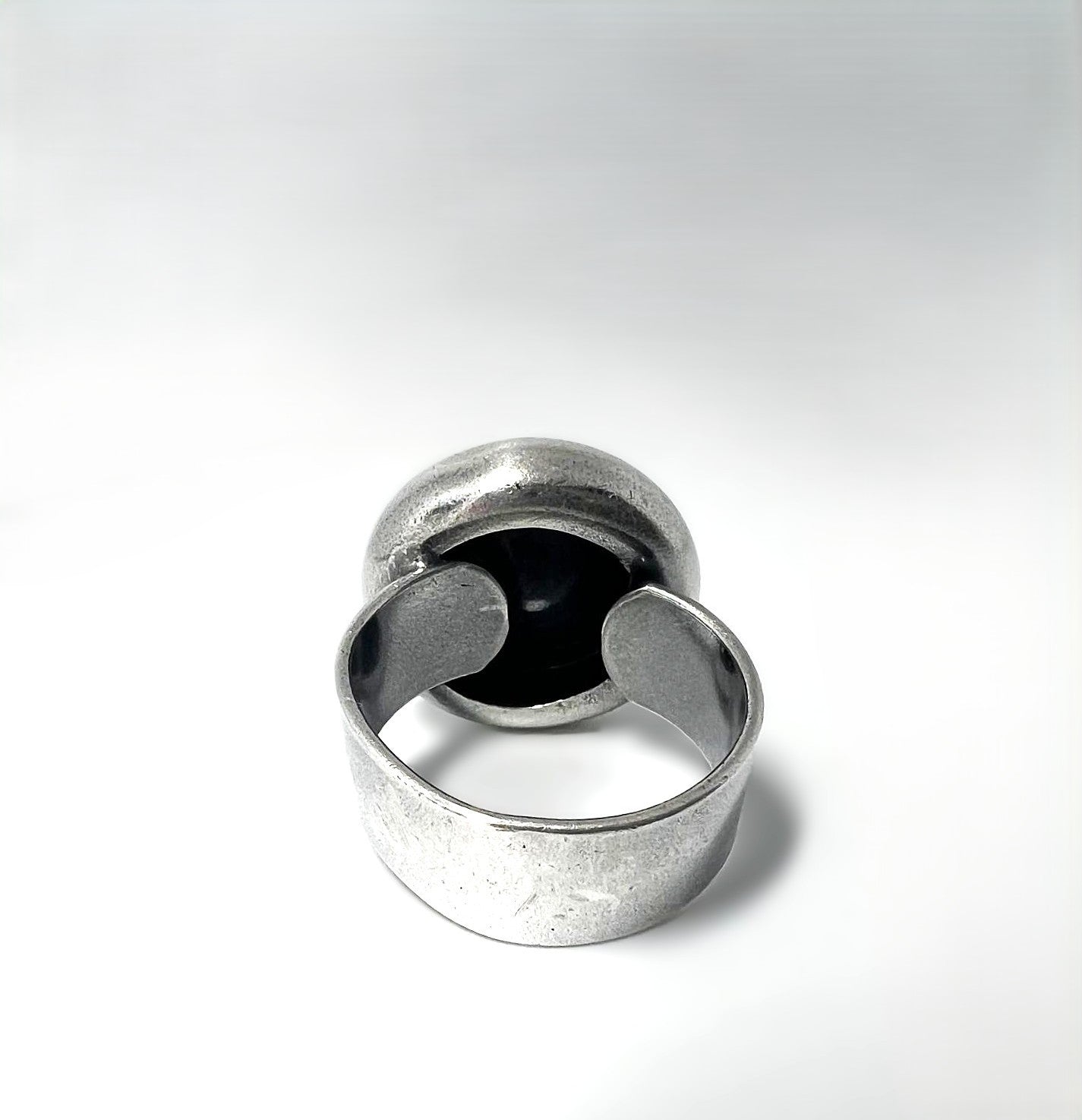 Vintage Silber Hämatit Designer-Ring