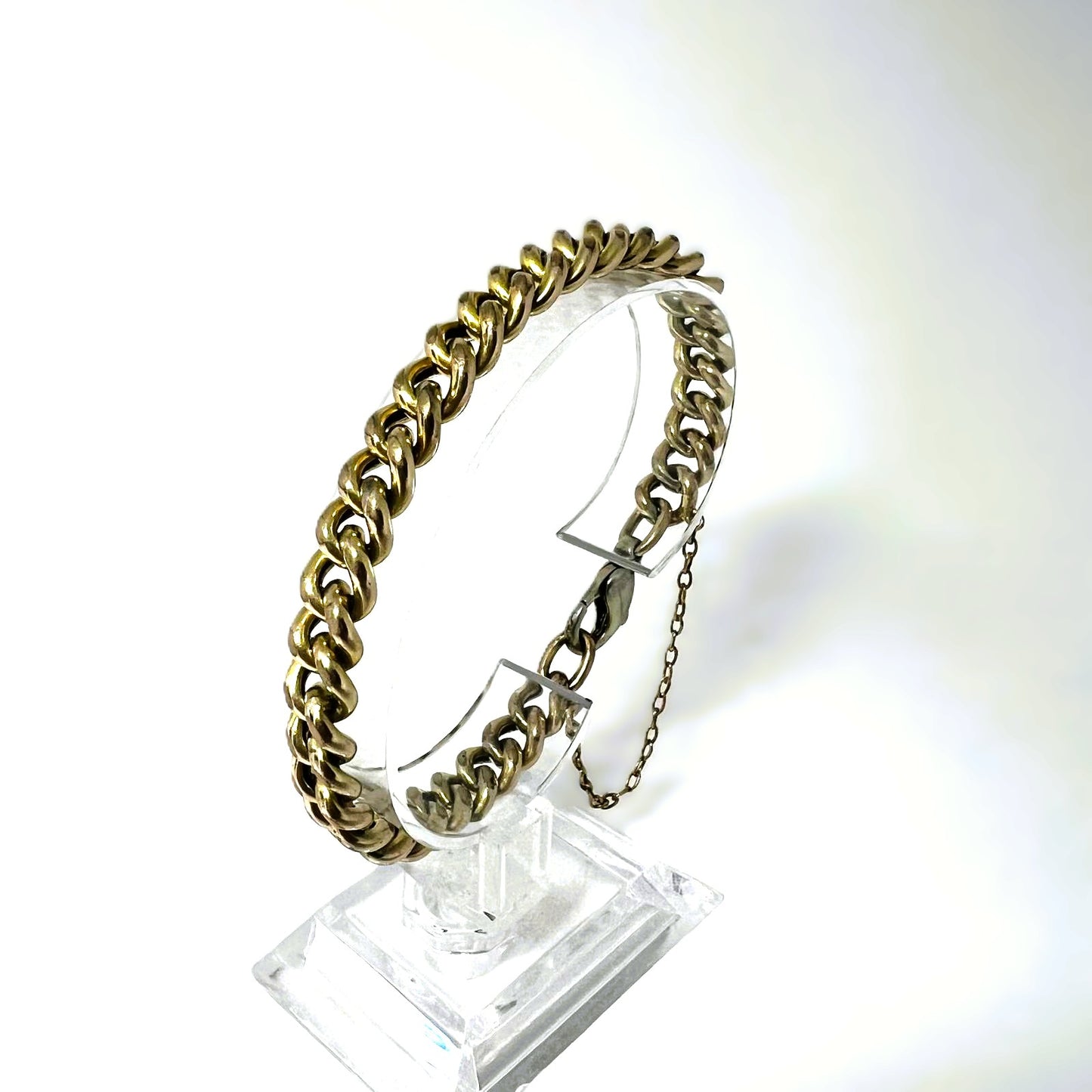 Vintage 925 Silber Panzerarmband 