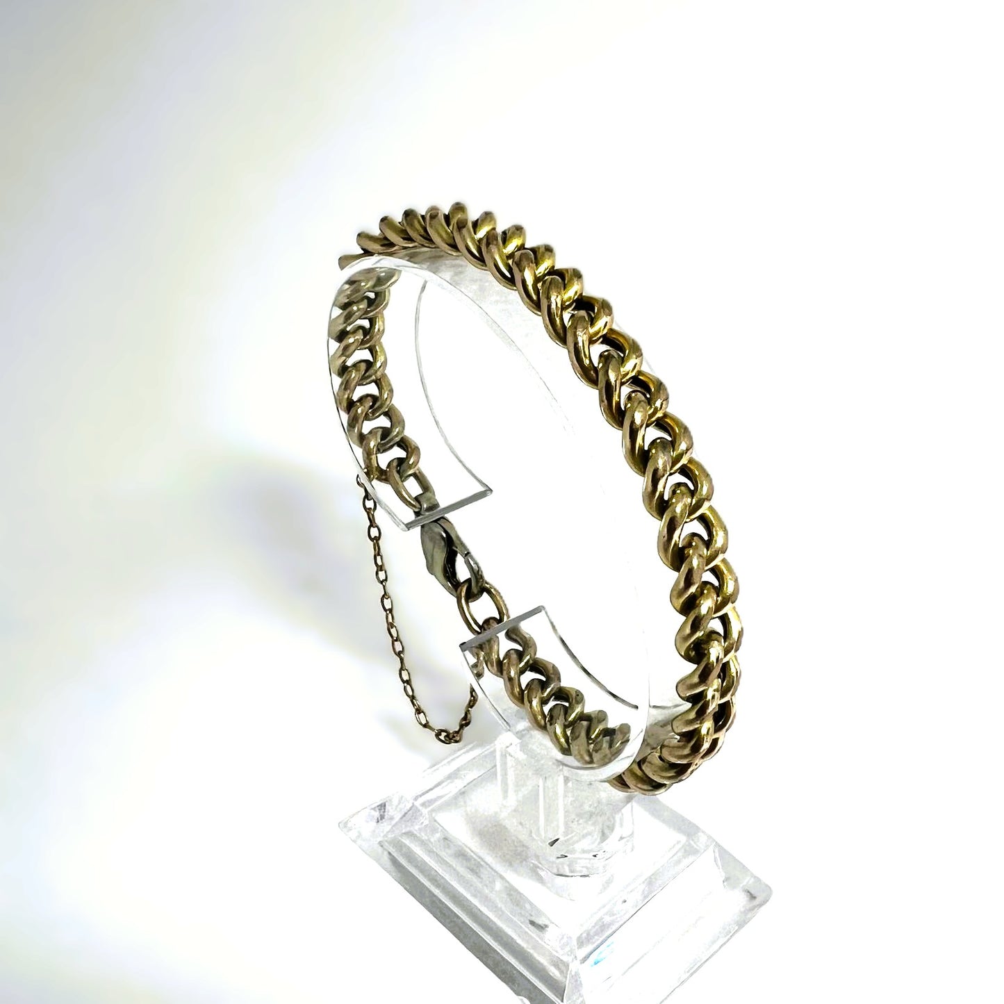 Vintage 925 Silber Panzerarmband 