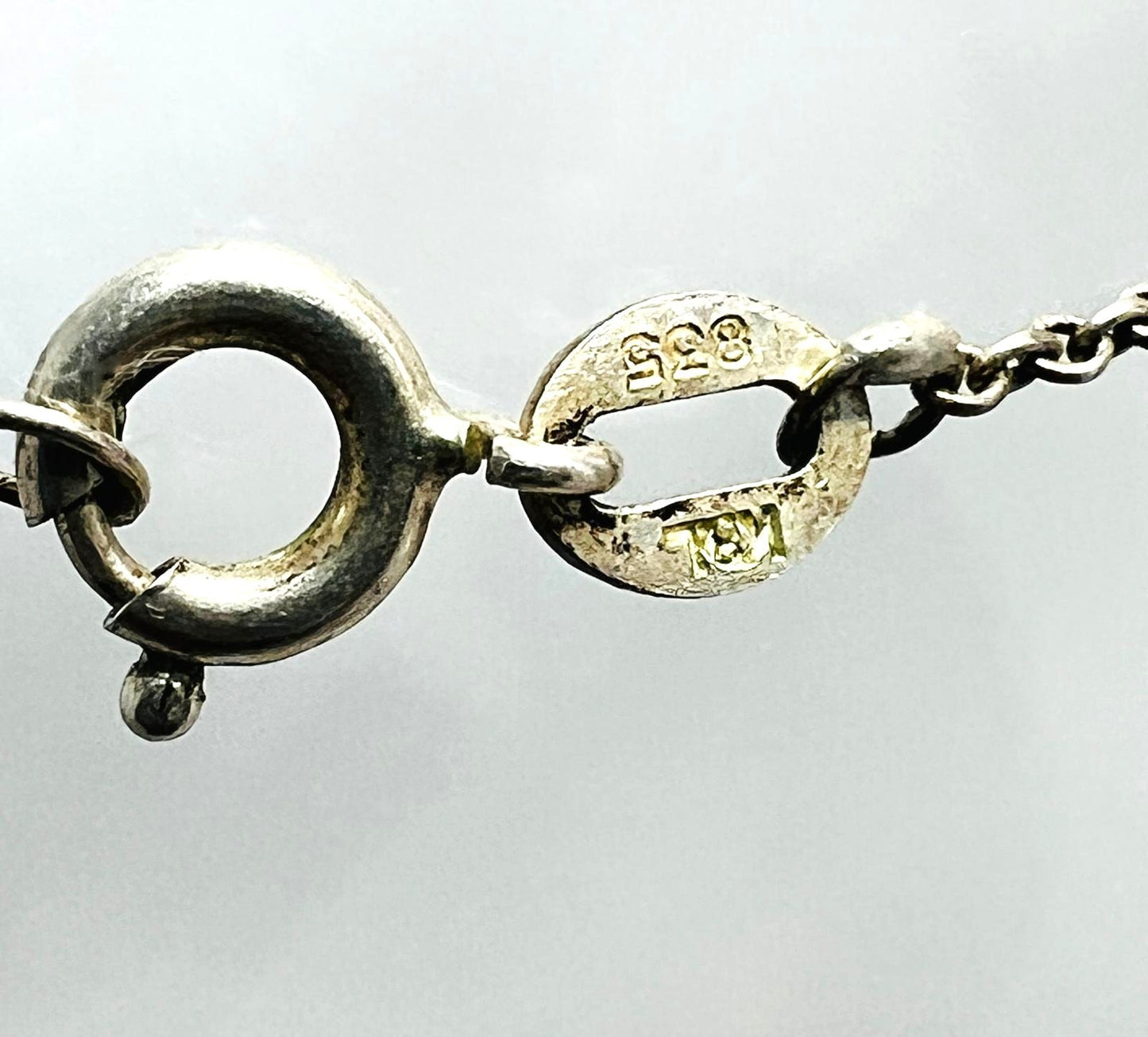  Silberkette 835 mit großem Anhänger