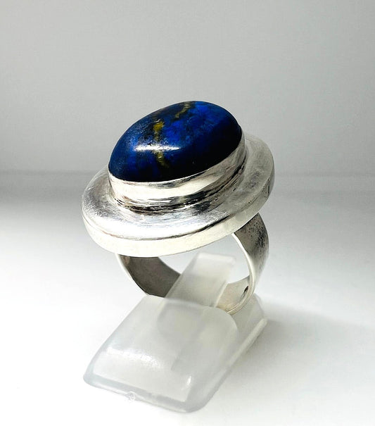  925 Silberring mit Lapis Lazuli 
