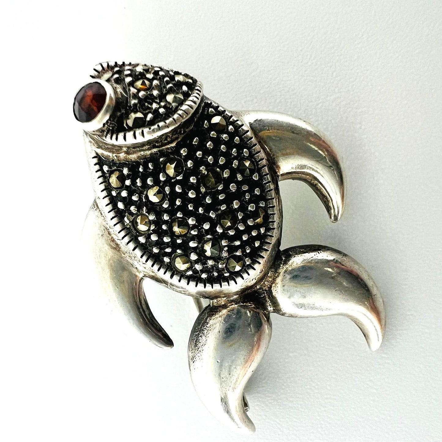 925er Silberbrosche „Fisch“