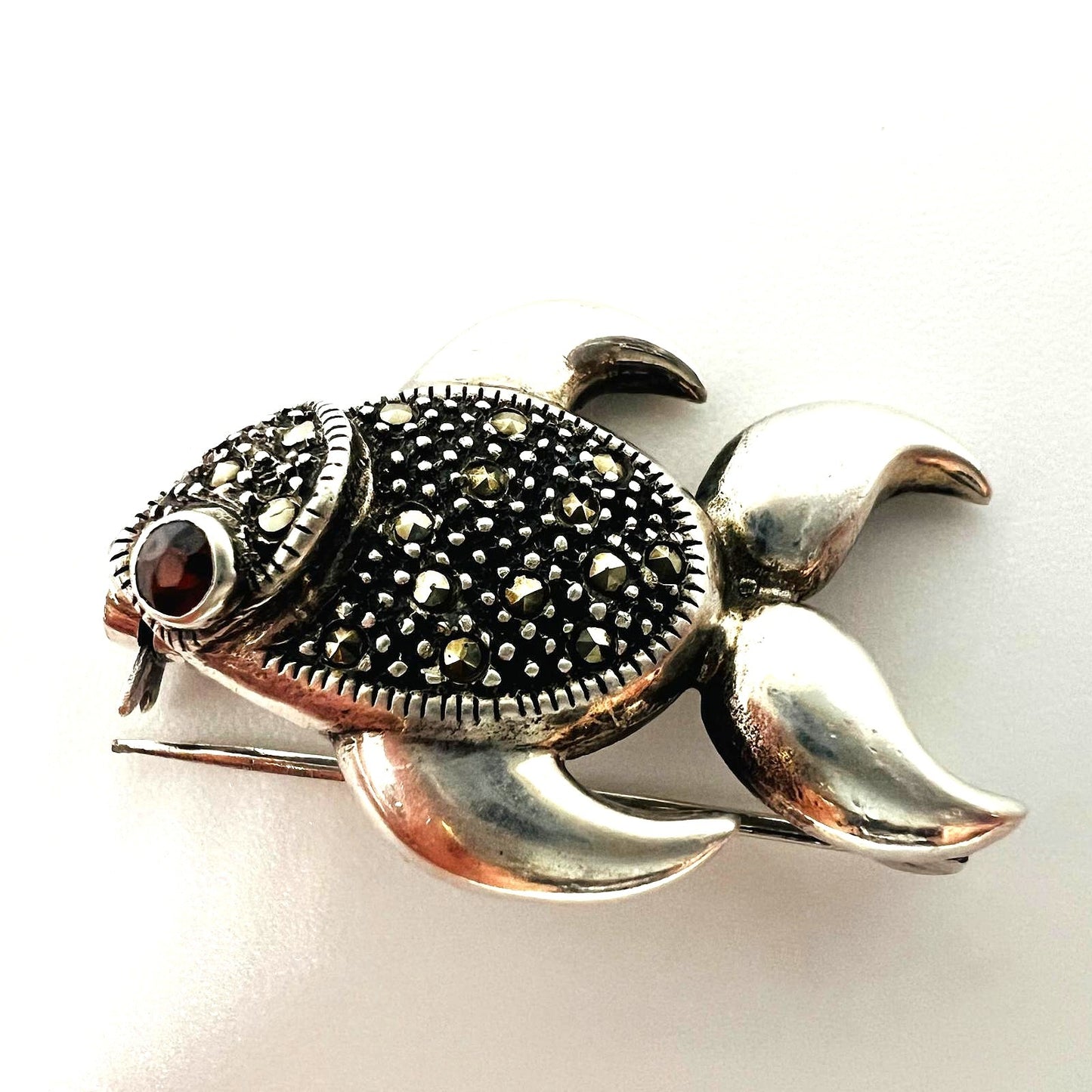 925er Silberbrosche „Fisch“