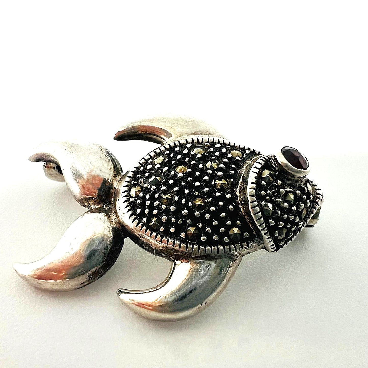 925er Silberbrosche „Fisch“