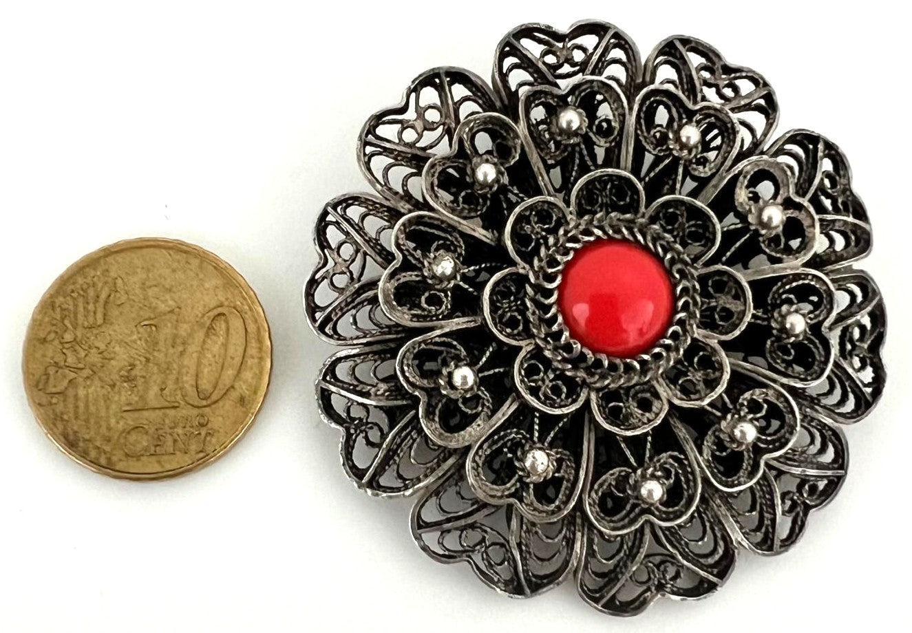 Antike Biedermeier Brosche 