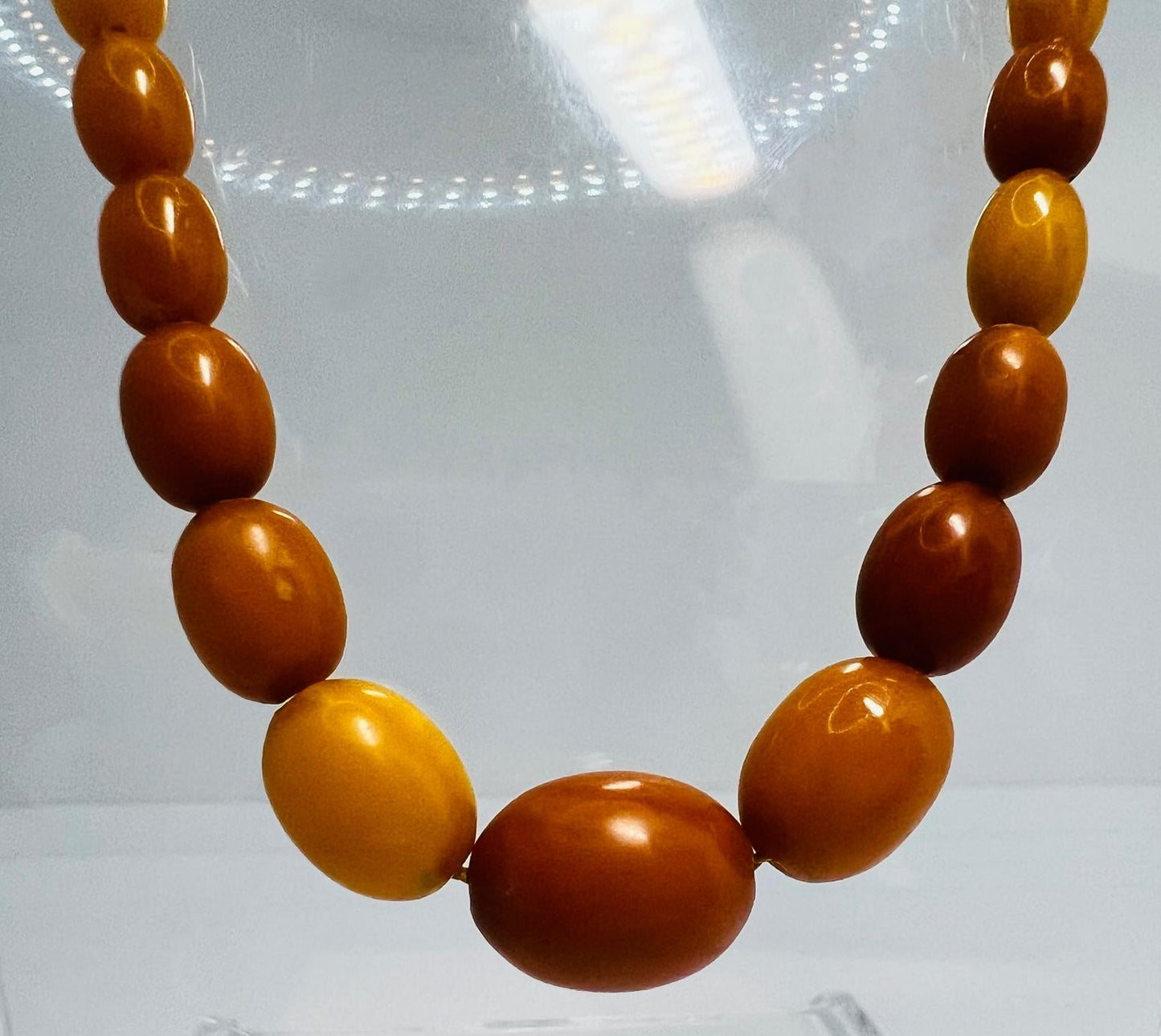 Antike Butterscotch Bernstein Kette