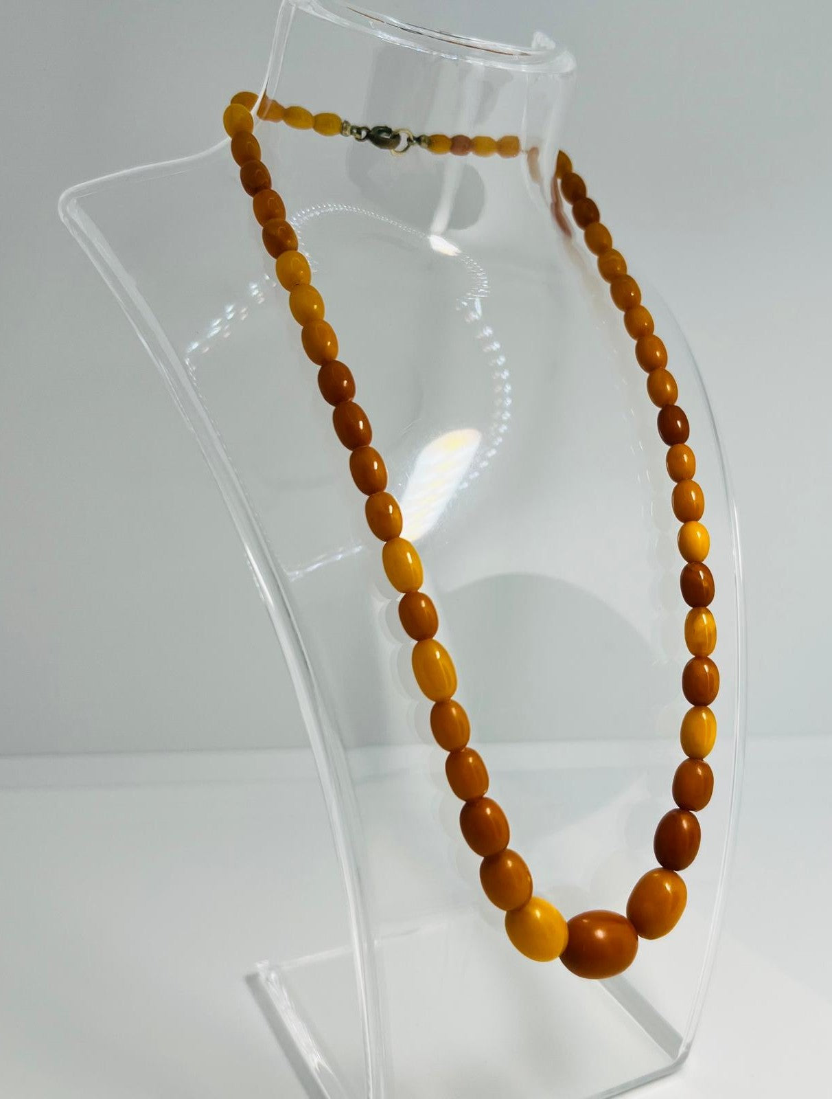 Antike Butterscotch Bernstein Kette