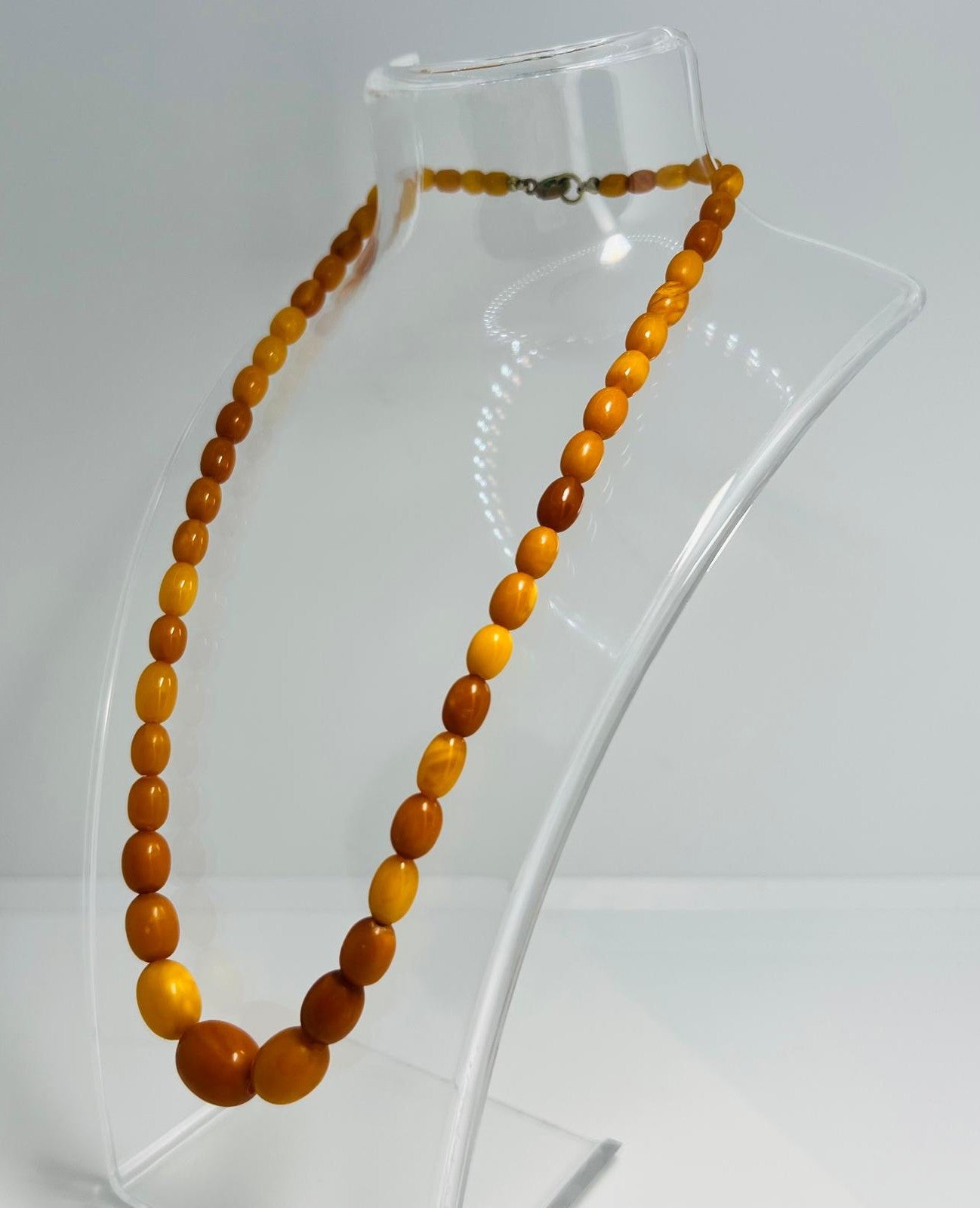 Antike Butterscotch Bernstein Kette