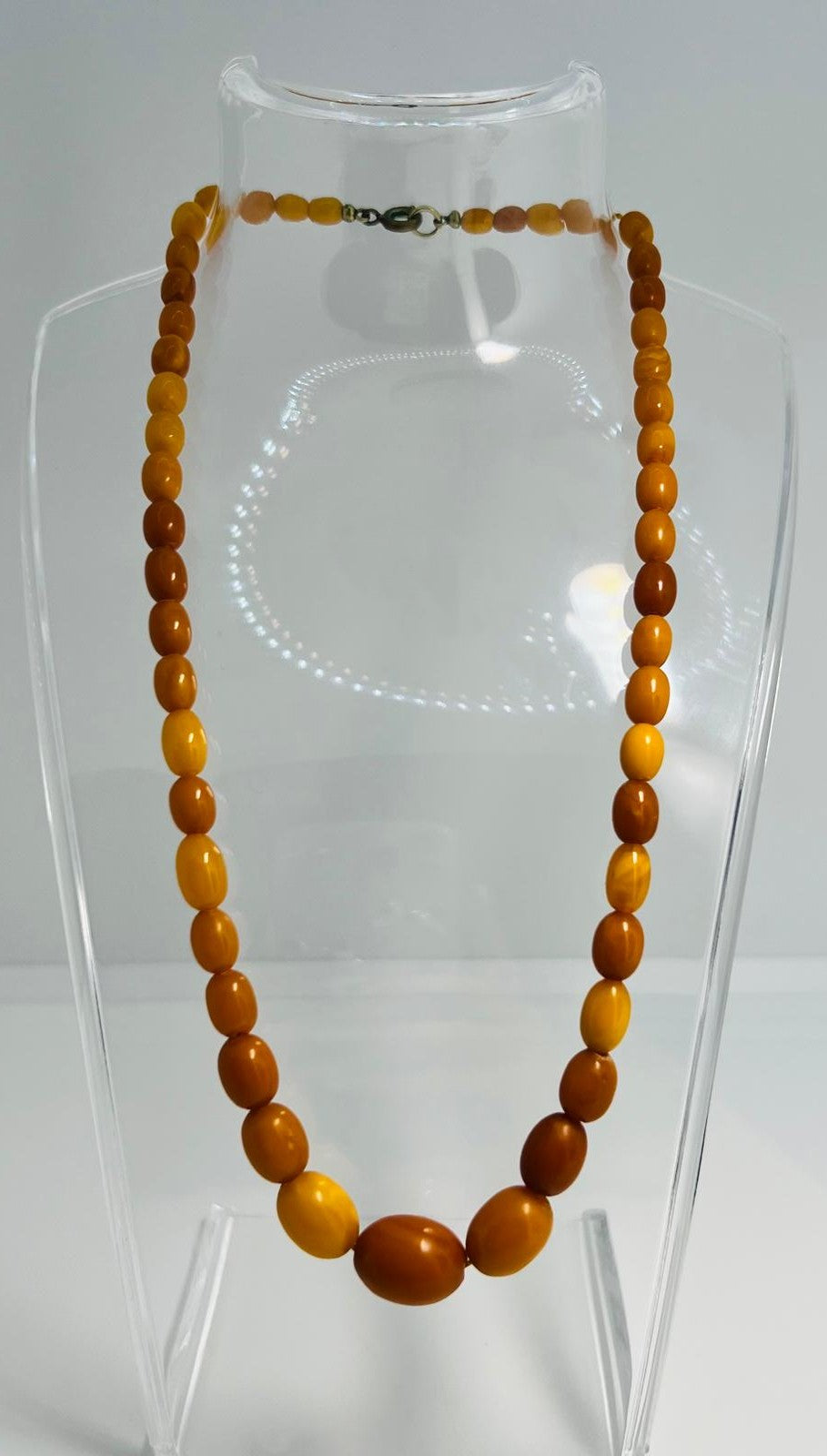 Antike Butterscotch Bernstein Kette