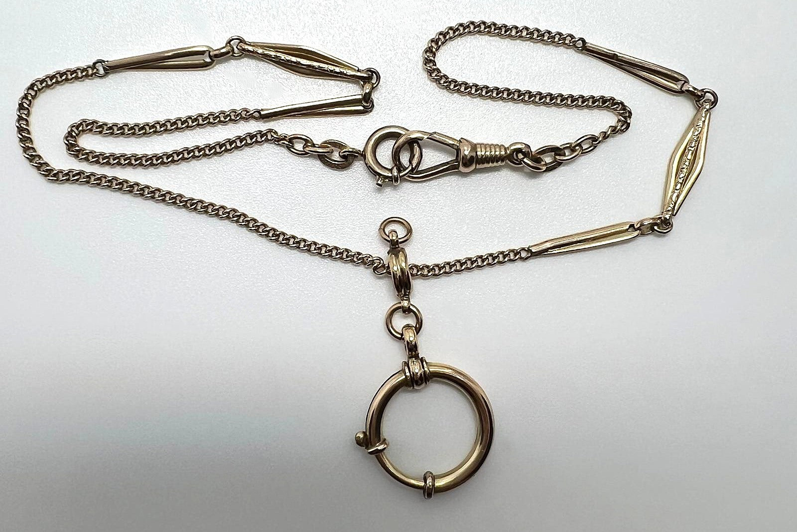 Antike Uhrkette aus 14 Karat Gold