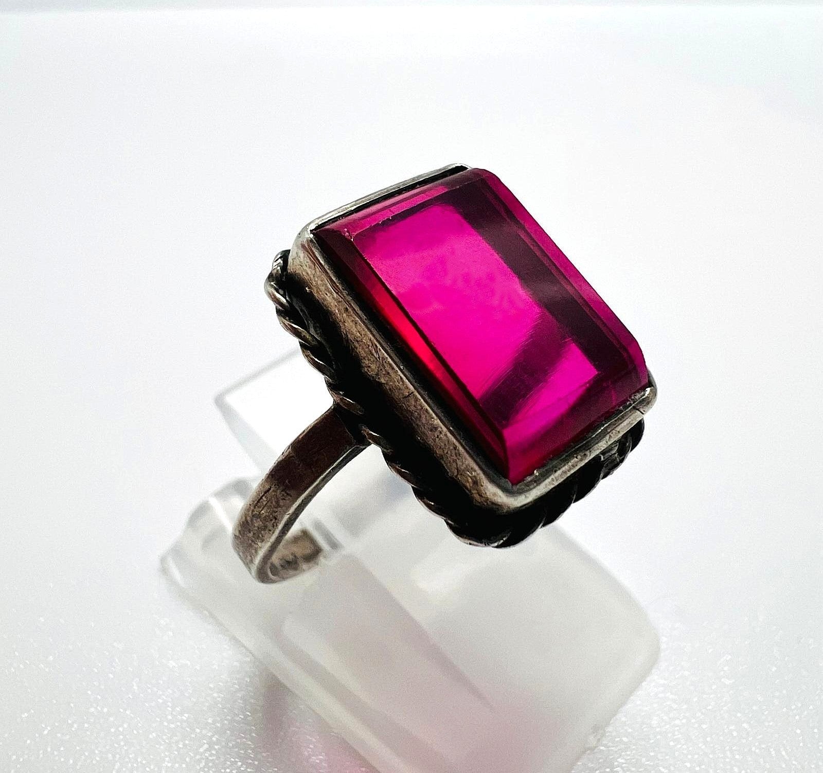 Antiker 800 Silber Jugendstil Ring 