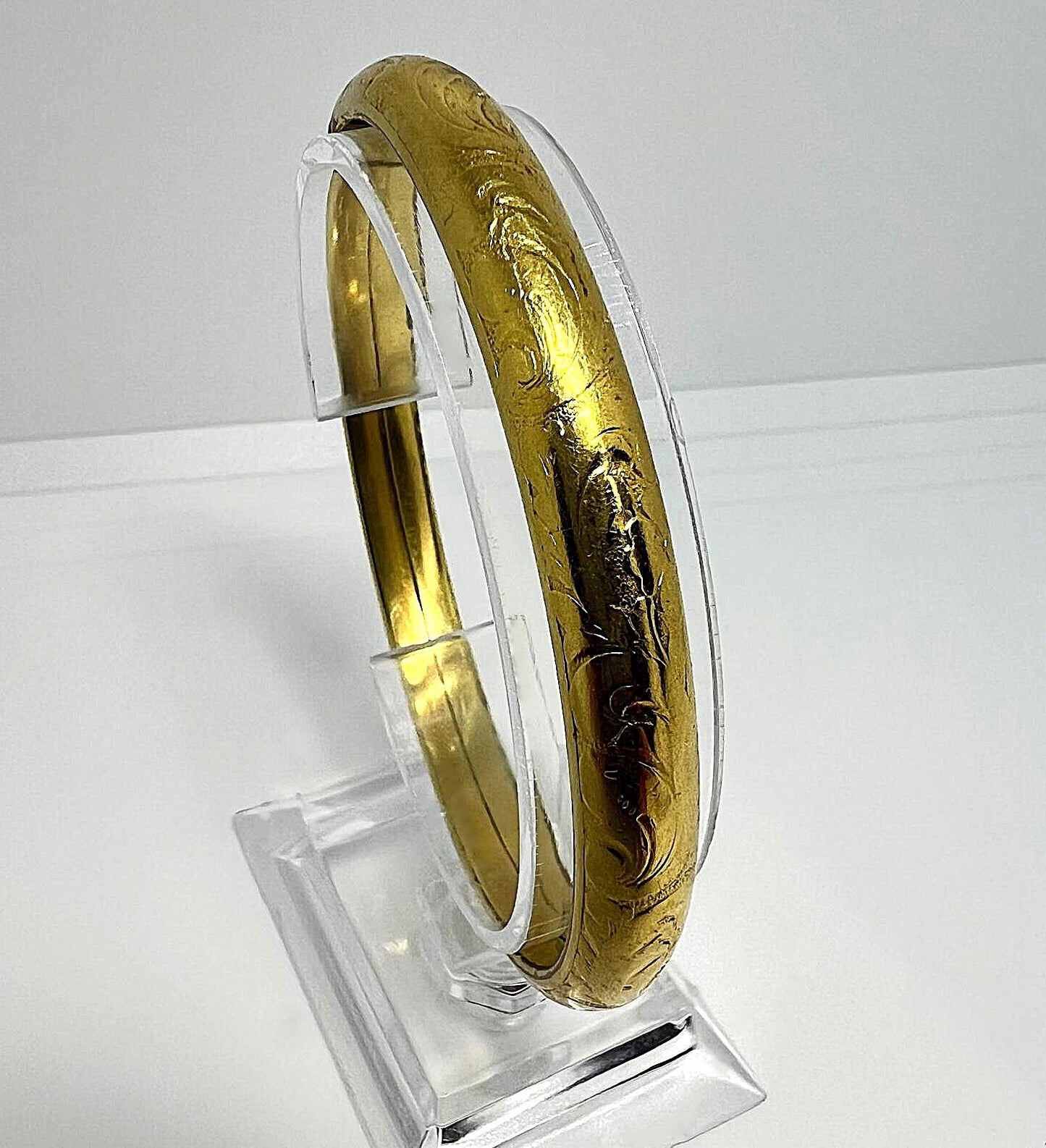 Antiker Jugendstil vergoldeter Armreif 
