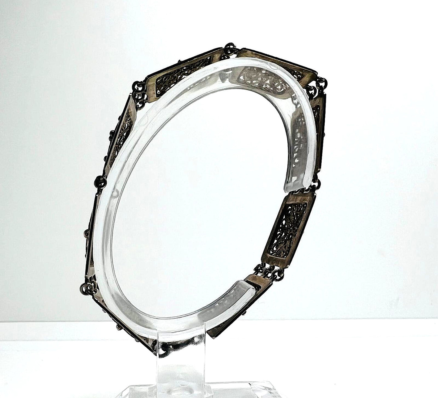 Art Deco 835er Silber-Filigranarmband