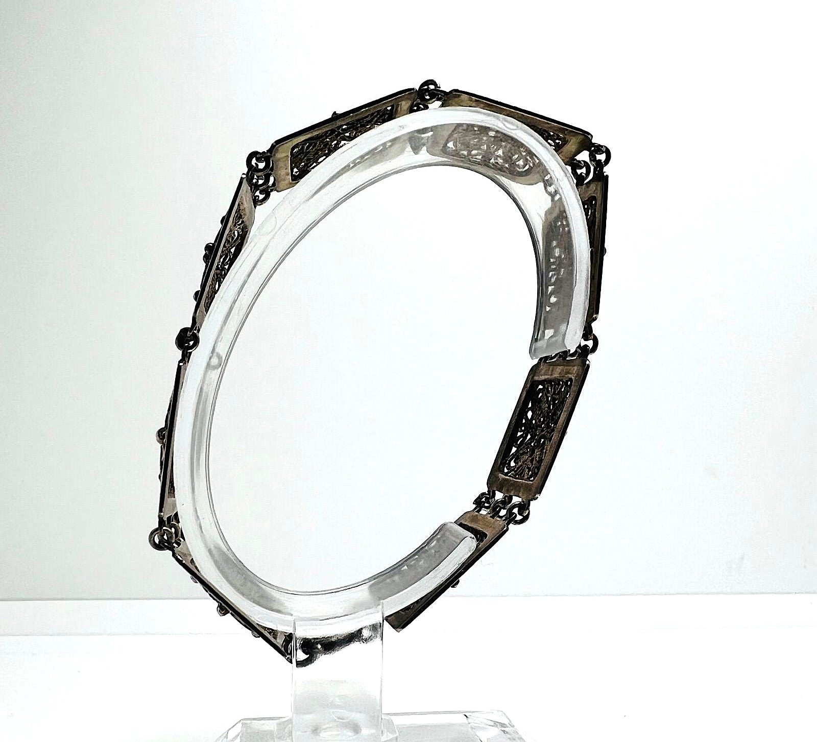 Art Deco 835er Silber-Filigranarmband