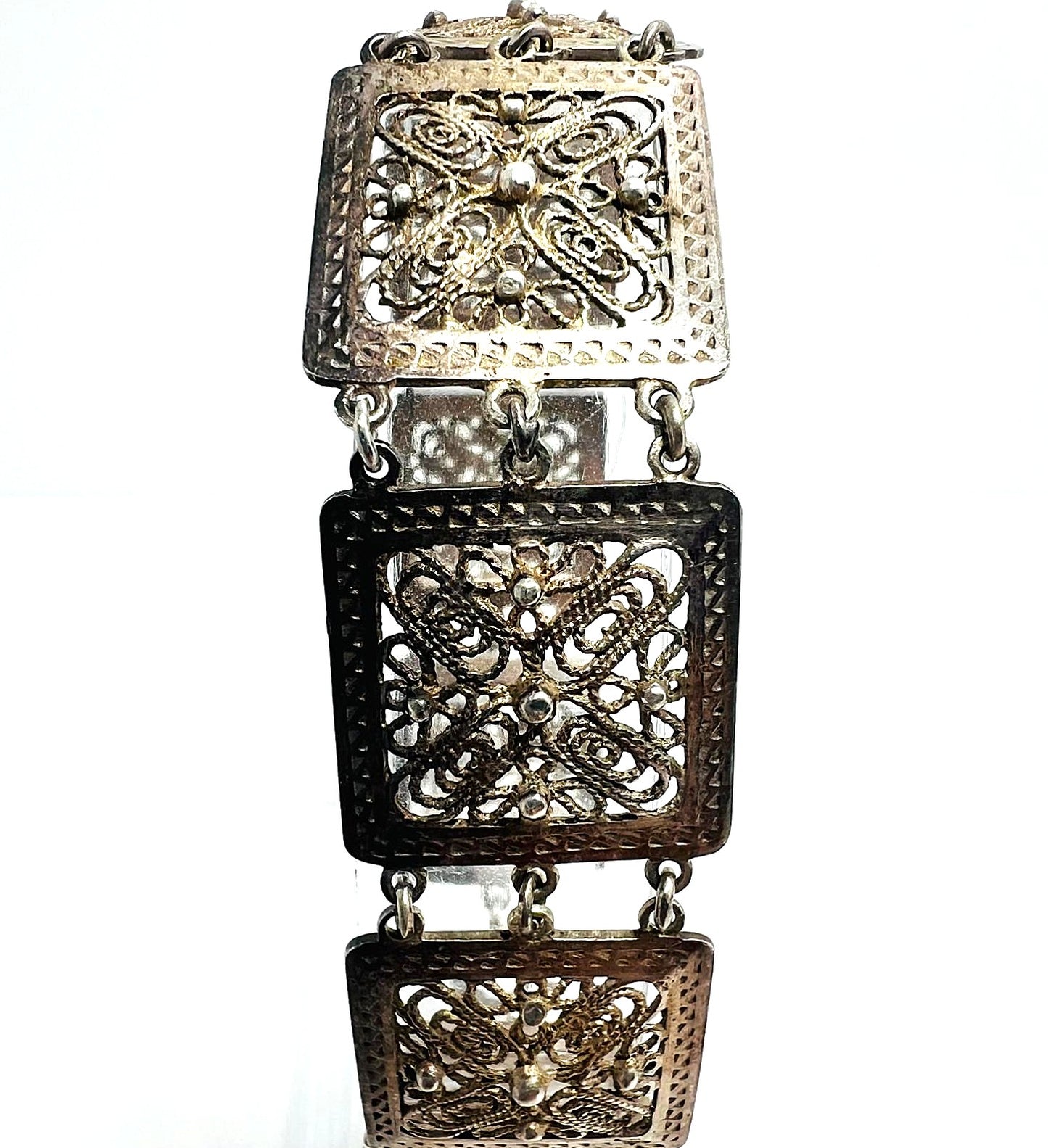 Art Deco 835er Silber-Filigranarmband