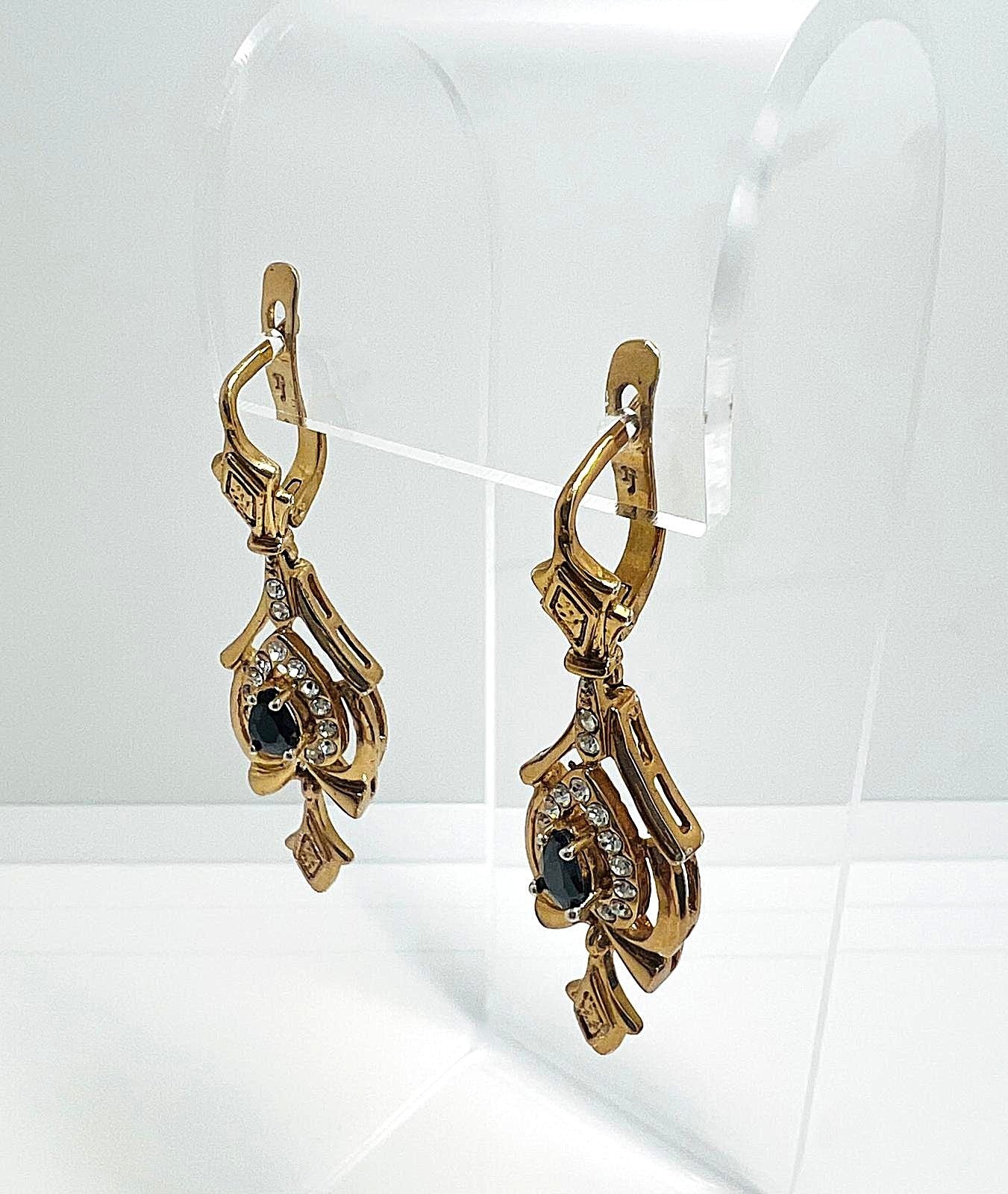 Art Déco Vintage Ohrringe